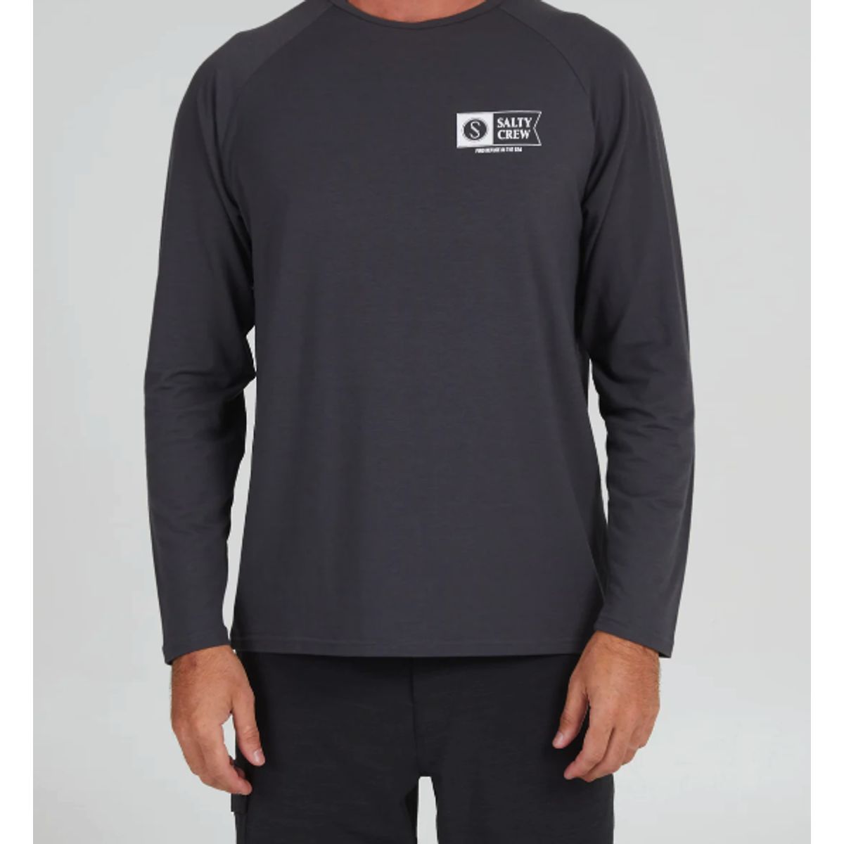 Salty Crew Mariner UV L/S - Charcoal