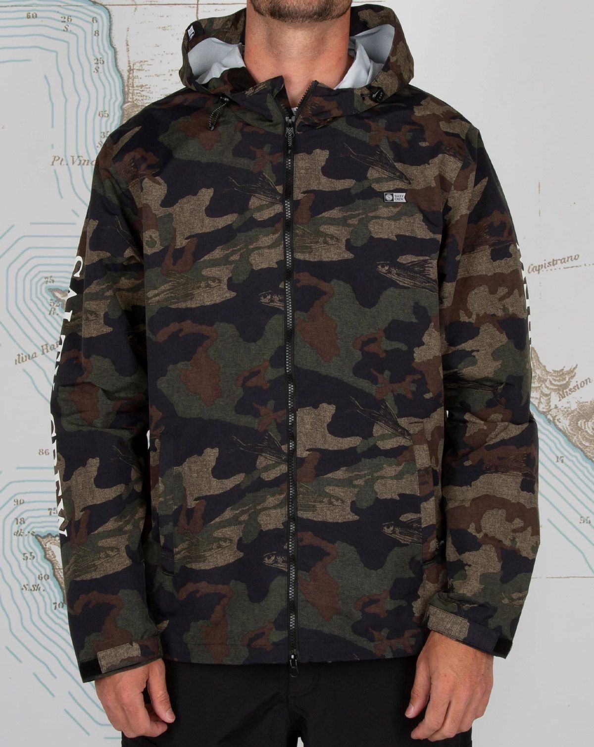 Salty Crew Pinnacle Jakke Dark Camo