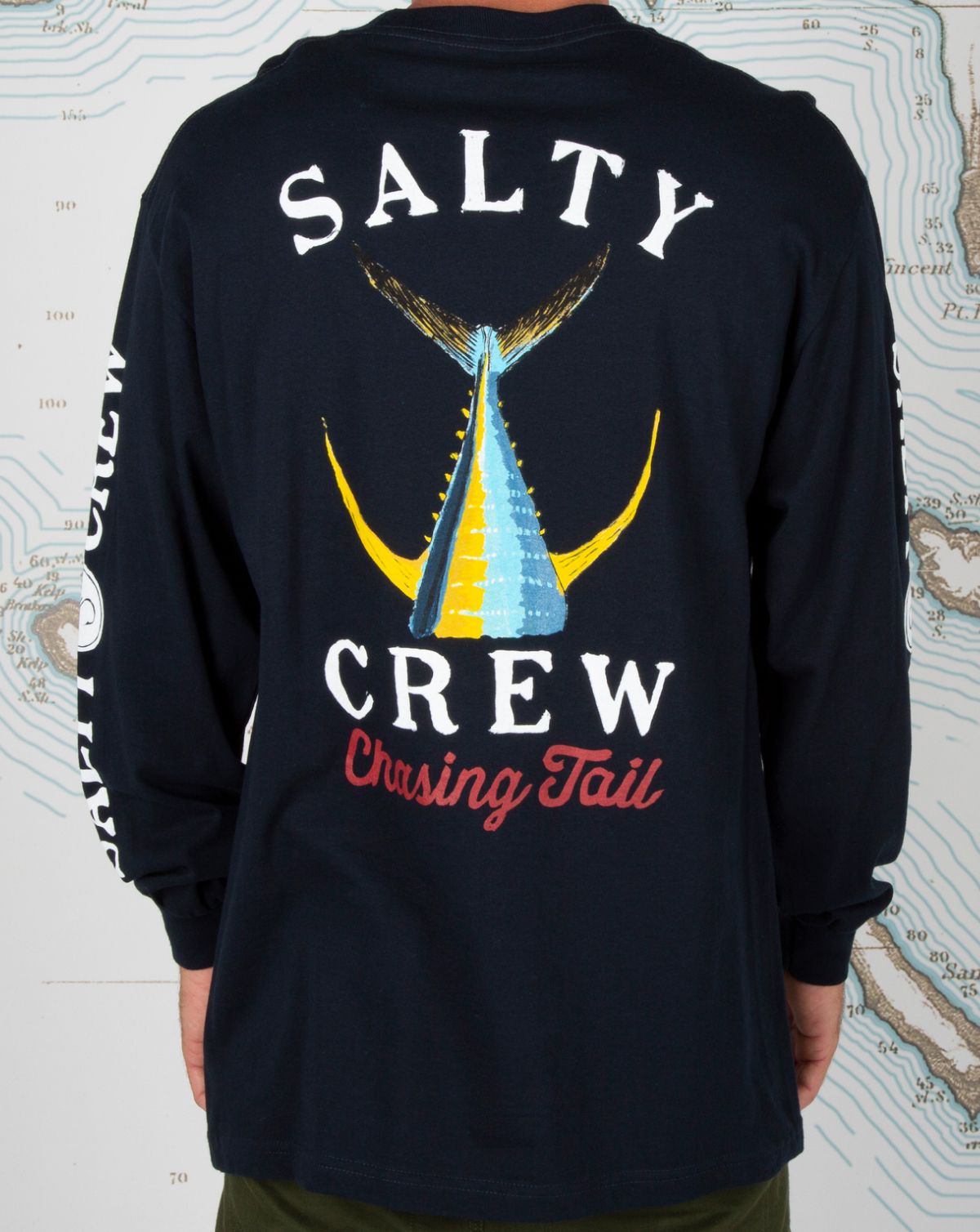 Salty Crew Tailed Langærmet T-Shirt Navy