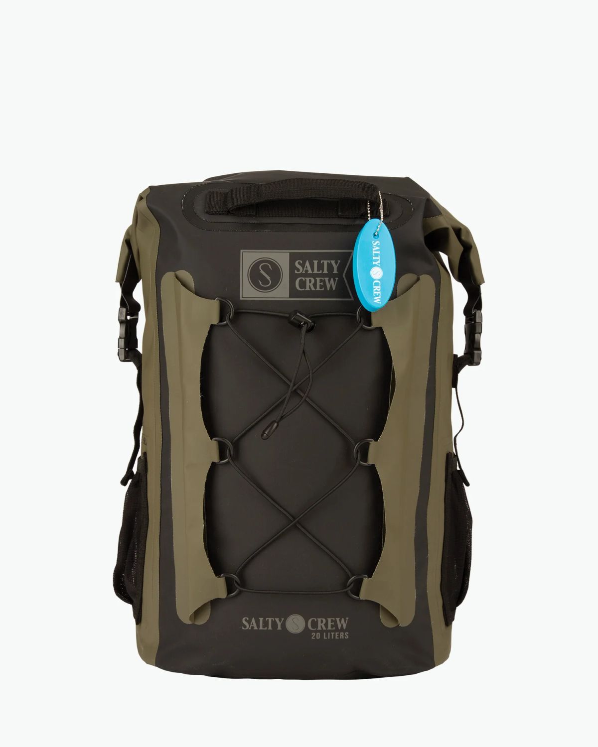 Salty Crew Voyager Roll Top Backpack - Sort/Militær