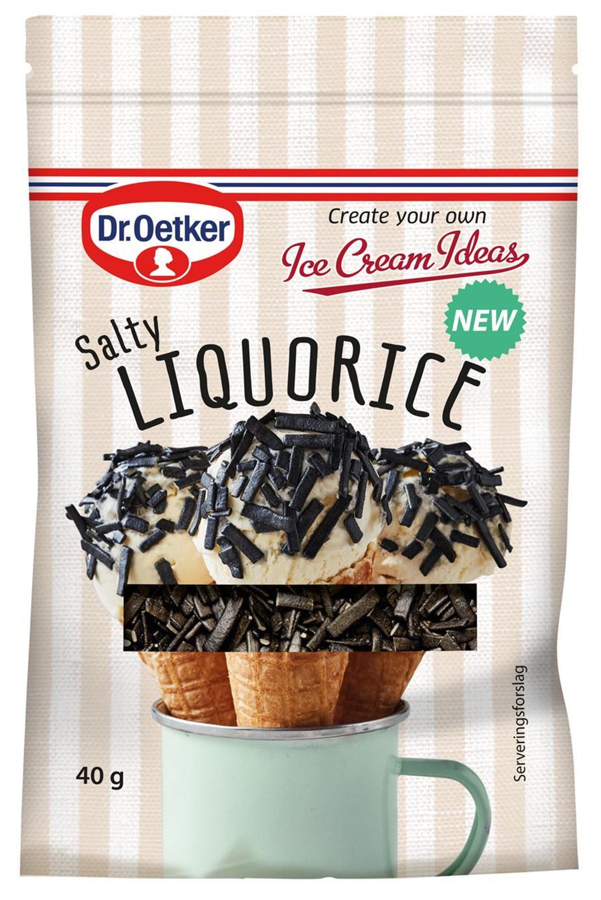 Salty Liquorice 40 g - Dr. Oetker