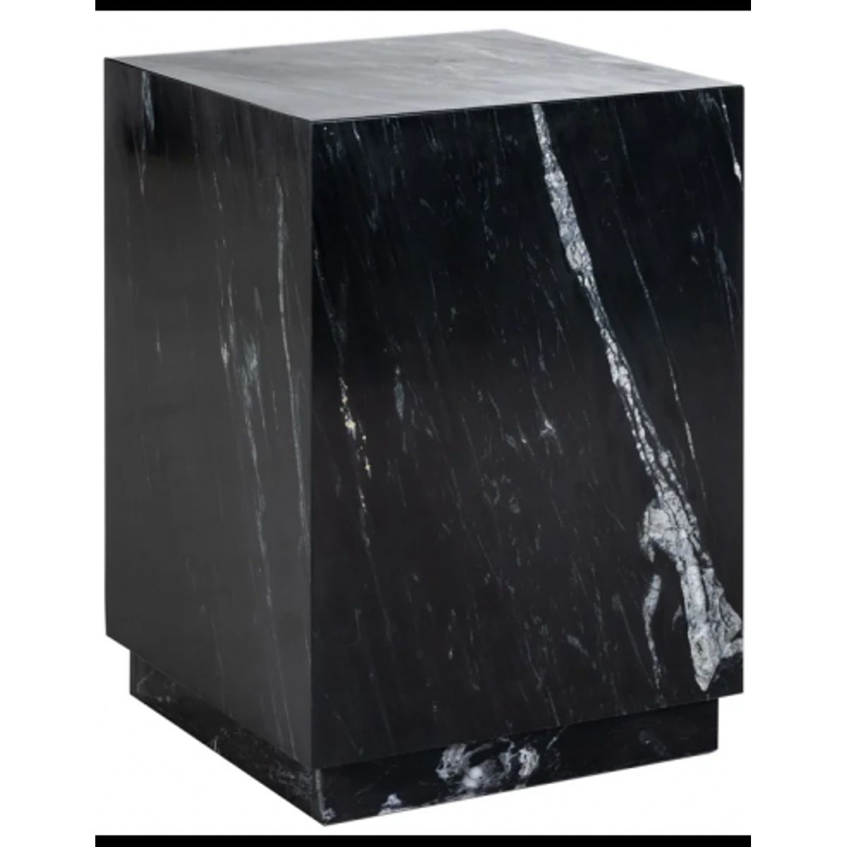 Salvatore sidebord i marmor 40,5 x 40,5 cm - Nero Marquine