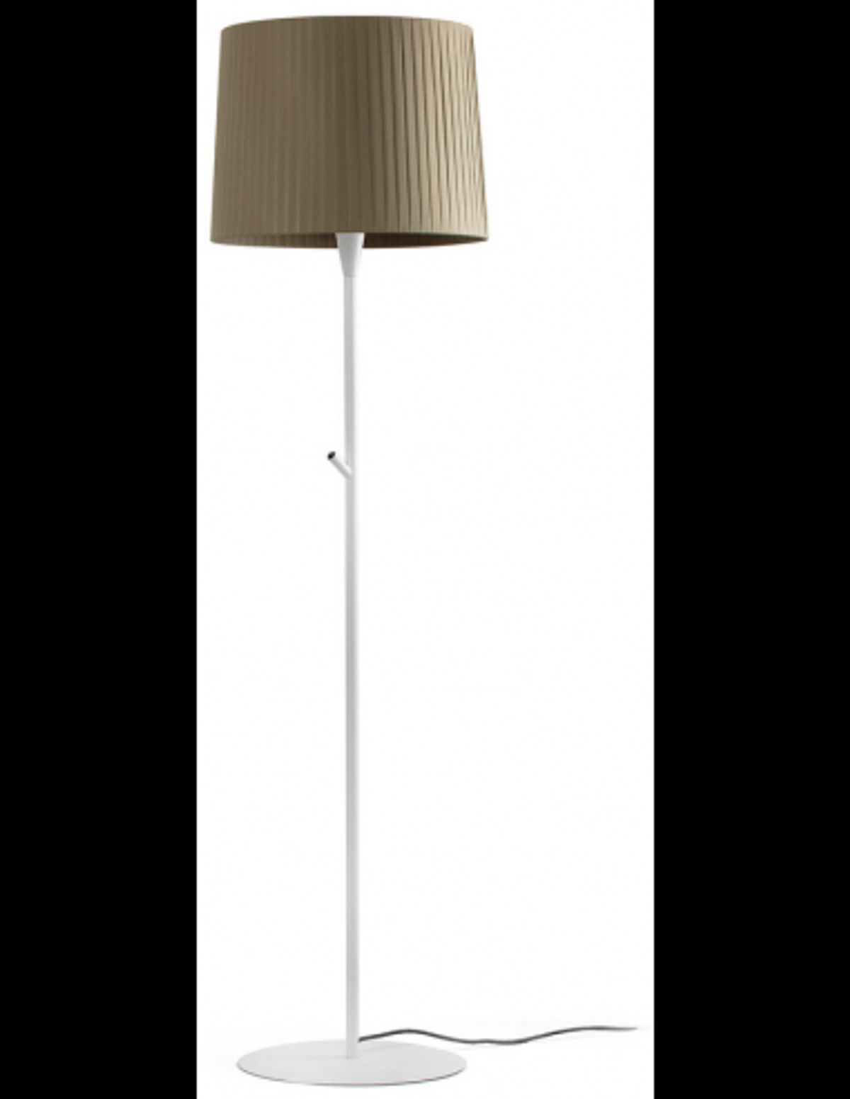 SAMBA Gulvlampe i stål og båndtekstil H154 cm 1 x E27 - Hvid/Grøn