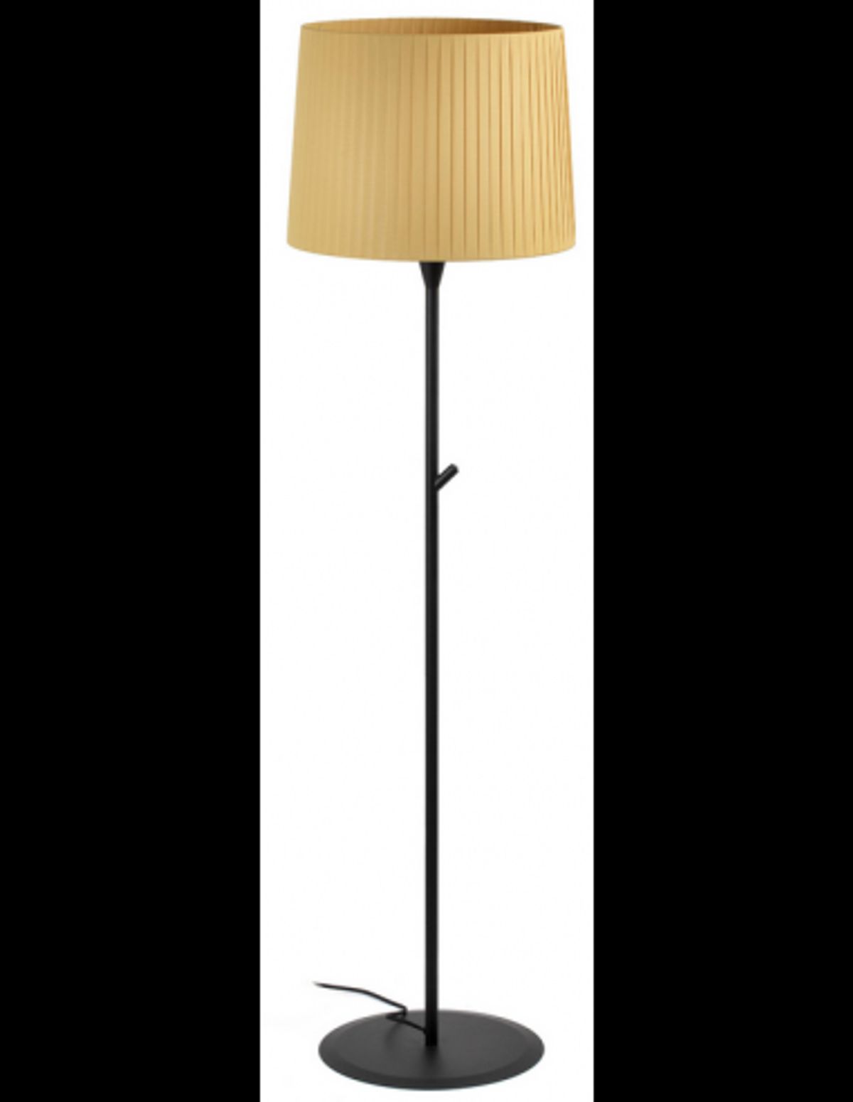 SAMBA Gulvlampe i stål og båndtekstil H154 cm 1 x E27 - Sort/Gul