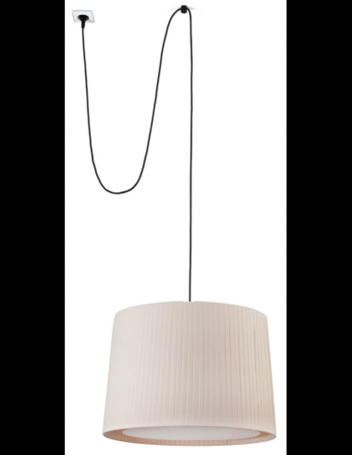 SAMBA Loftlampe transportabel med strømstik Ø50 cm 1 x E27 - Beige