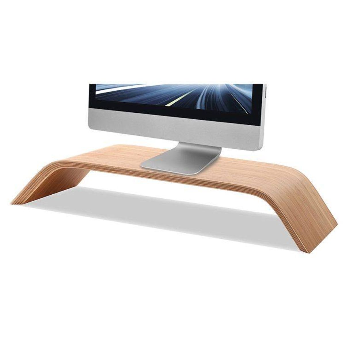 SAMDI Universal LCD Monitor Træ Stand til iMac