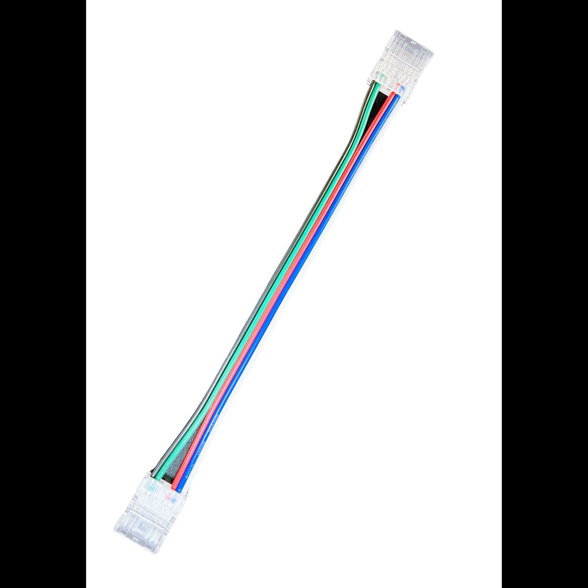 Samler med ledning til LED strip - 10mm, RGB COB, IP20, 5V-24V