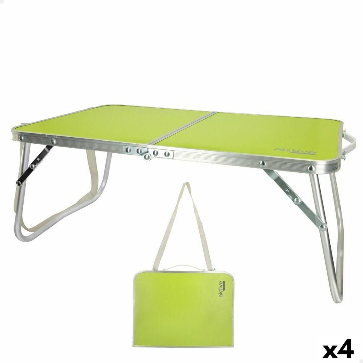 Sammenklappeligt bord Aktive Pistacie 60 x 25 x 40 cm (4 enheder)