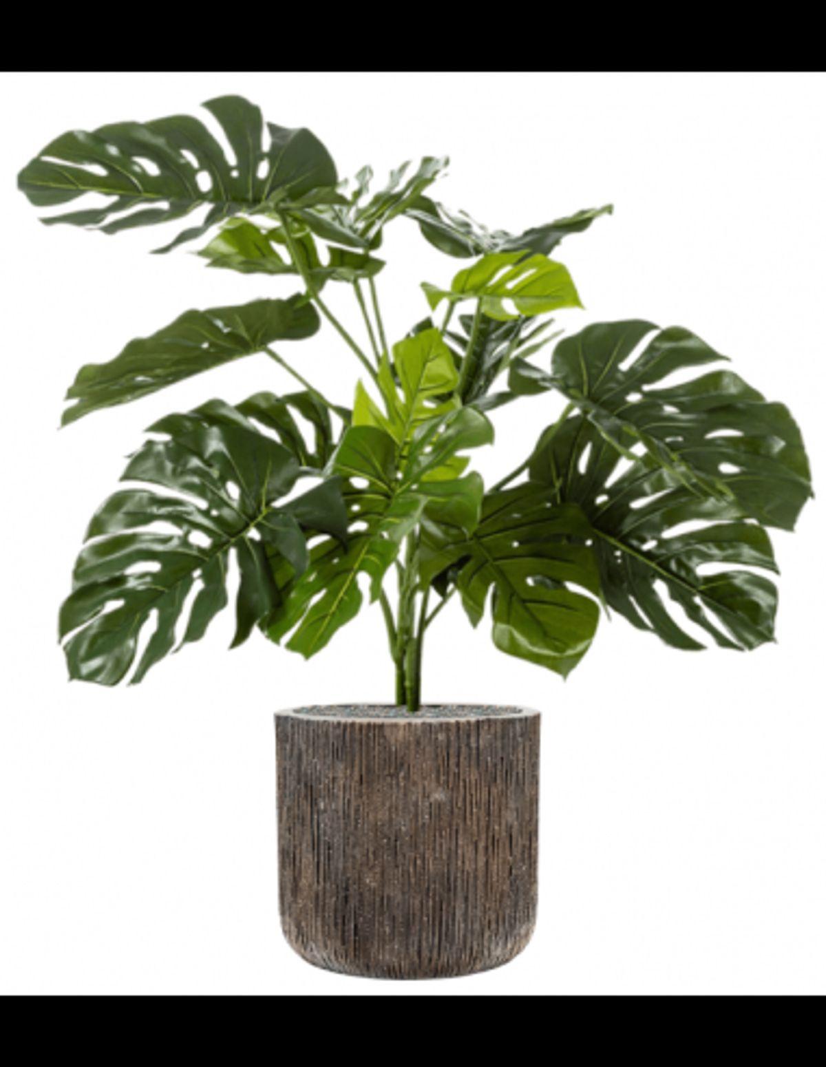 Sammenplantning med krukke og kunstig Monstera Deliciosa plante H121 cm