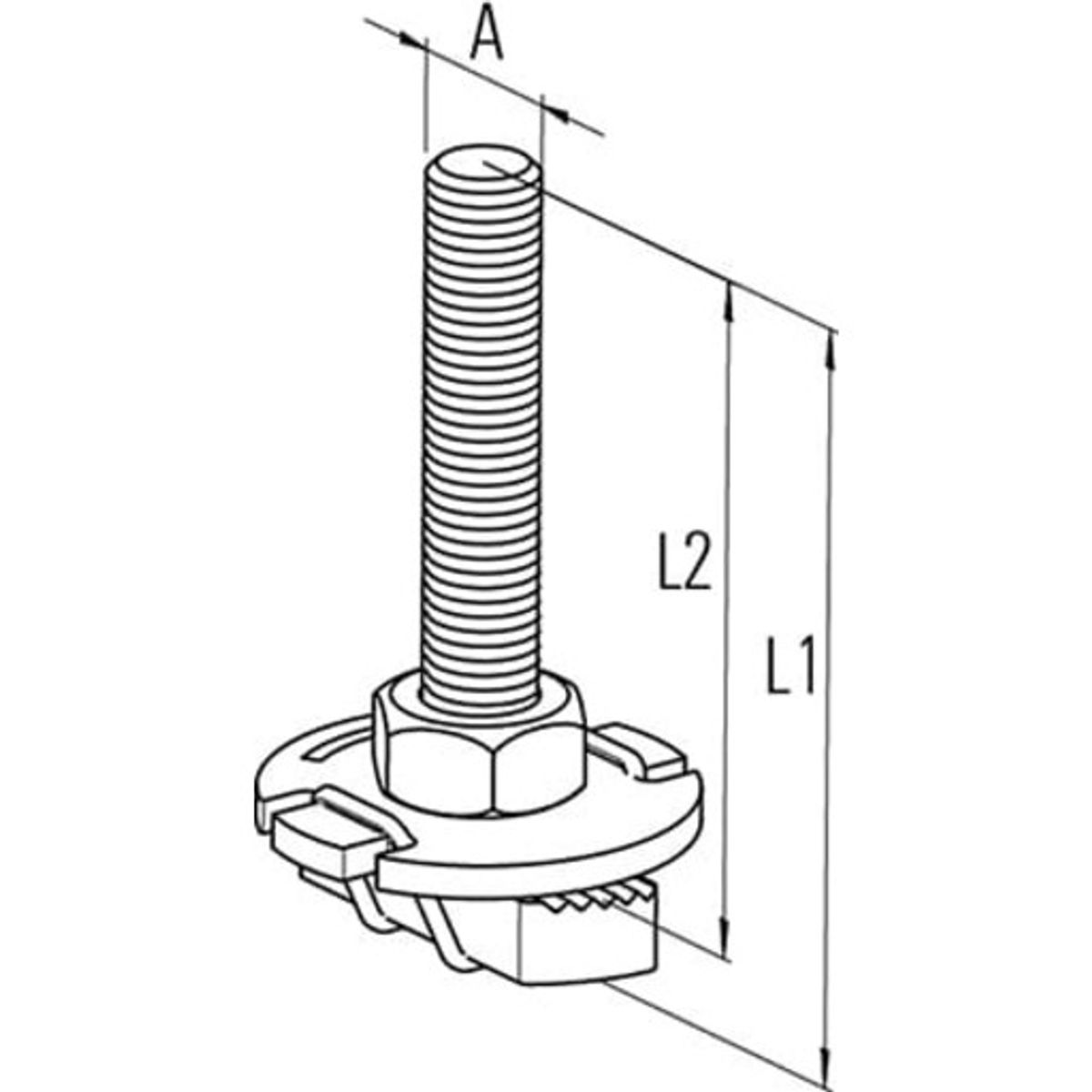 Samontec FHS clix S M8 x 30 hammerhovedbolt