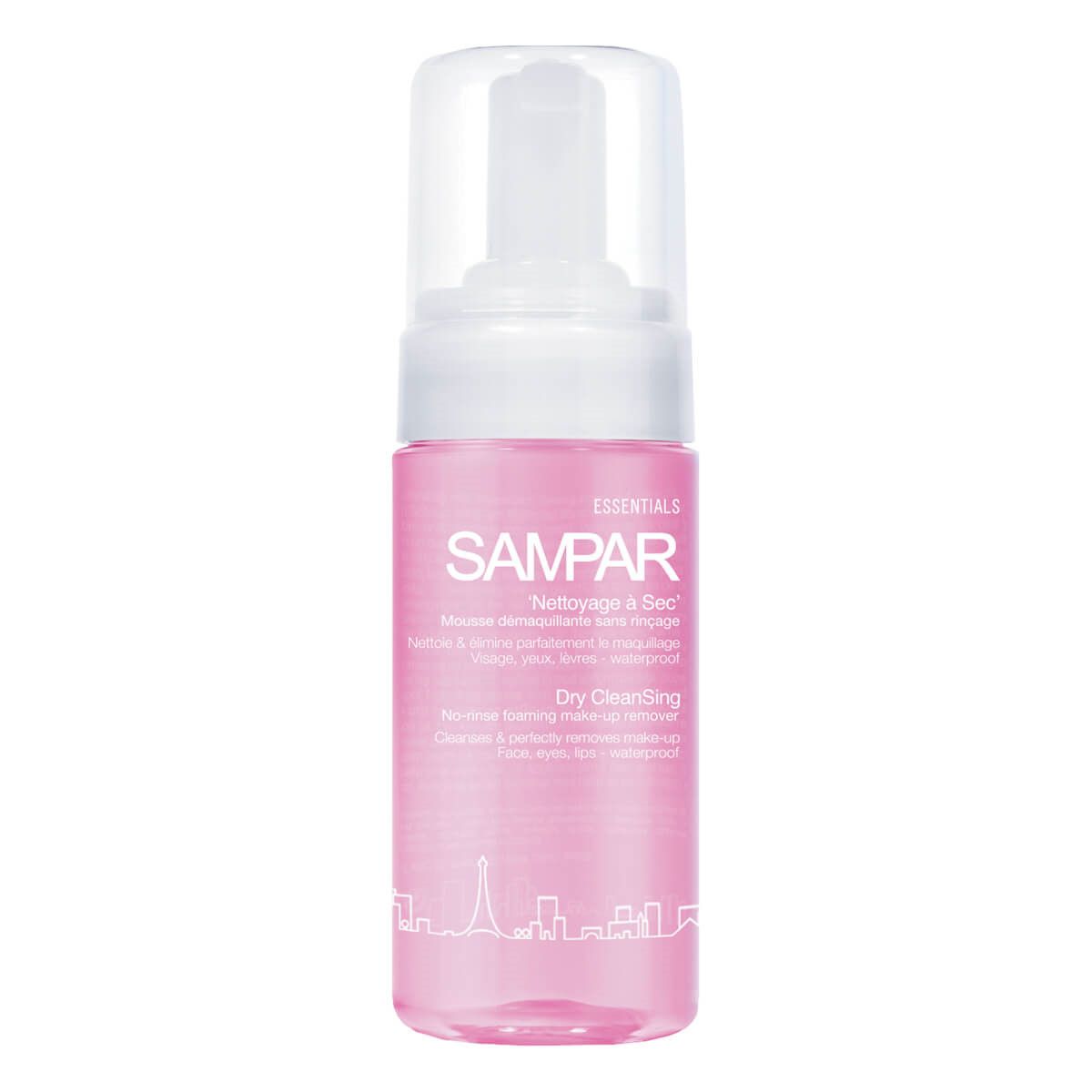 Sampar Dry CleanSing Foaming make up remover, 100 ml.