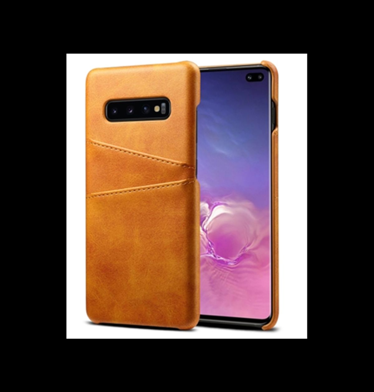 Samsung Galaxy S10 - NX Design Læder Bagcover Lysebrun