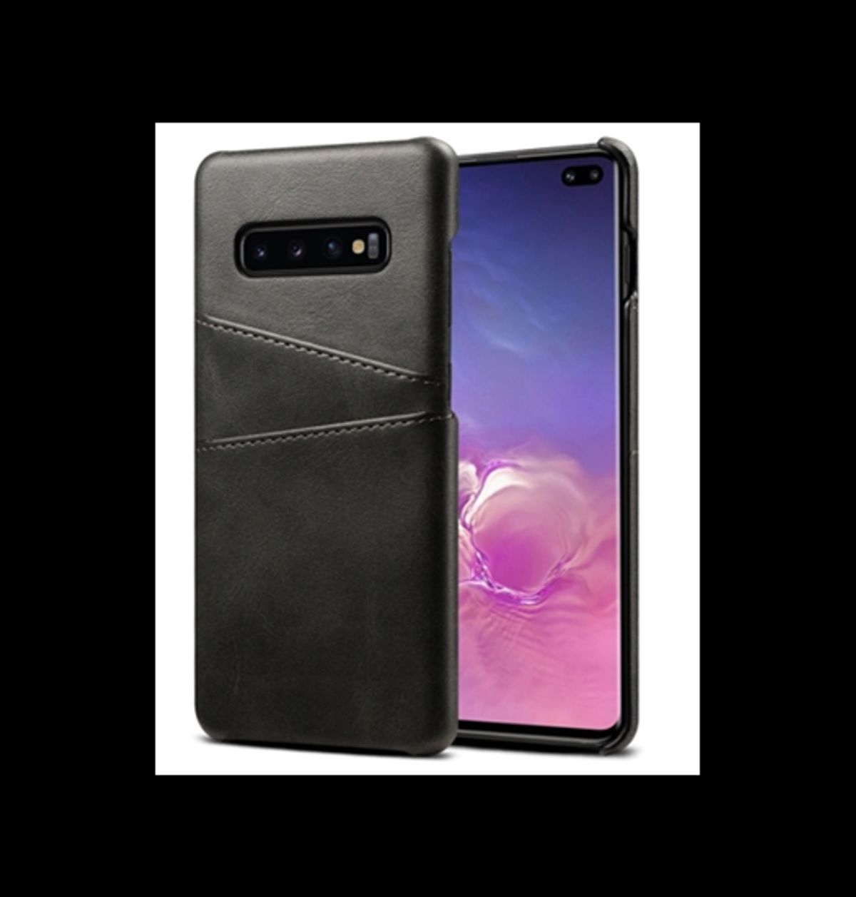 Samsung Galaxy S10 - NX Design Læder Bagcover - Sort