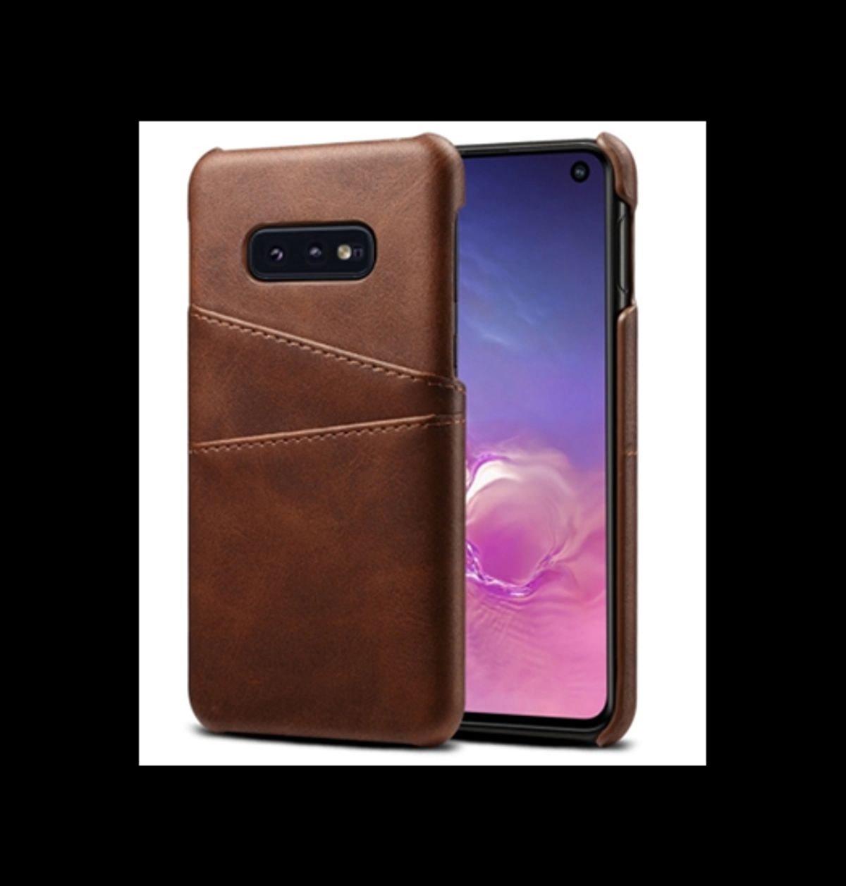 Samsung Galaxy S10e - NX Design Læder Bagcover - Brun