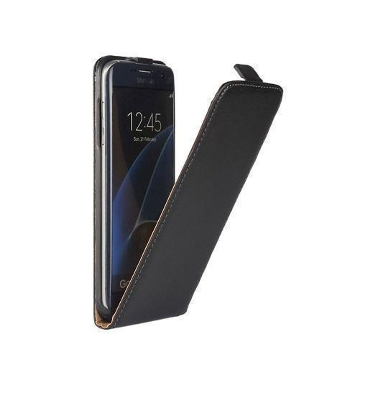 Samsung Galaxy S7 Edge - Diary Læder Etui M. Flip - Sort