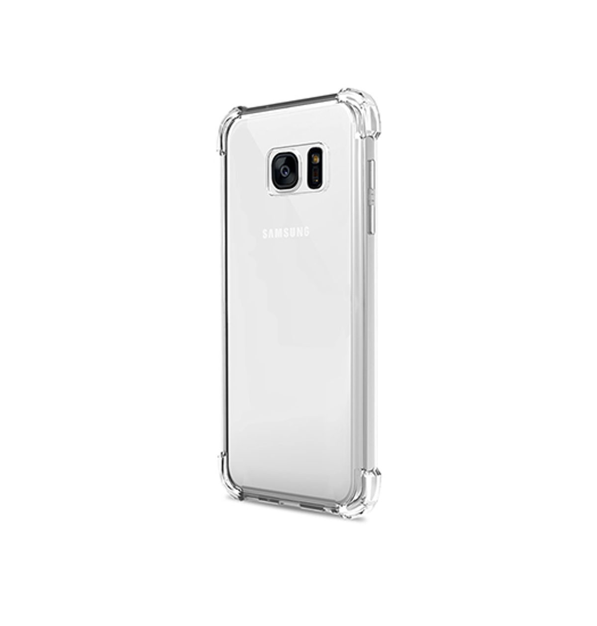 Samsung Galaxy S7 - Silent Stødsikker Silikone Cover - Gennemsigtig