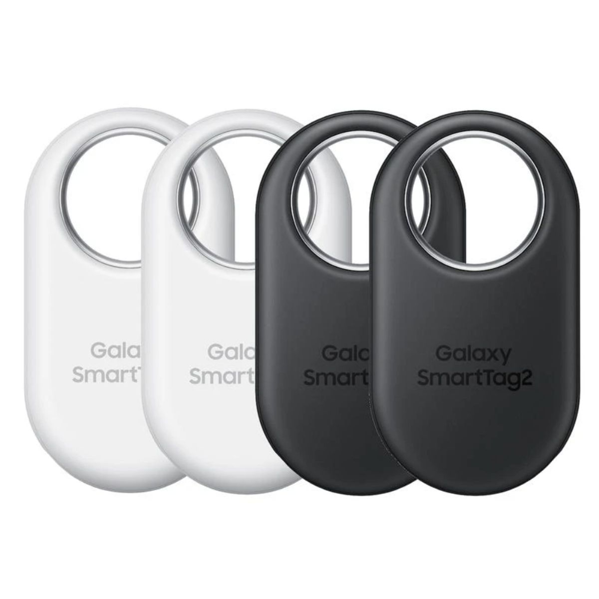 Samsung Galaxy SmartTag2 Bluetooth Finder - sort/hvid - Sæt med 4 stk.