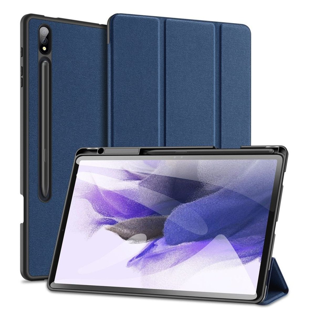 Samsung Galaxy Tab S9 Plus - DUX DUCIS Domo Series Tri-Fold Smart cover - Blå