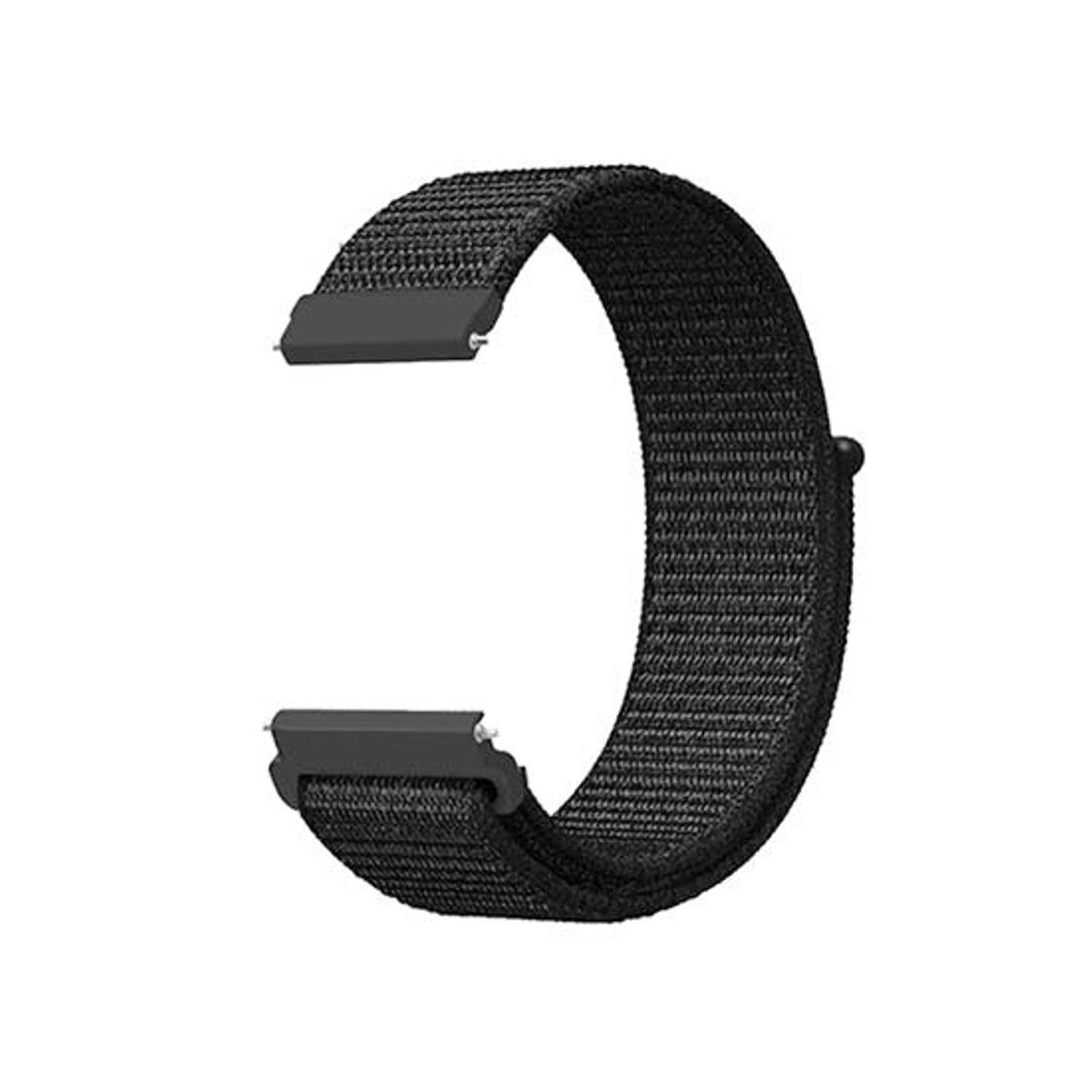 Samsung Galaxy Watch 4 Classic - L'Empiri&trade; Nylon Velcro Rem - Sort