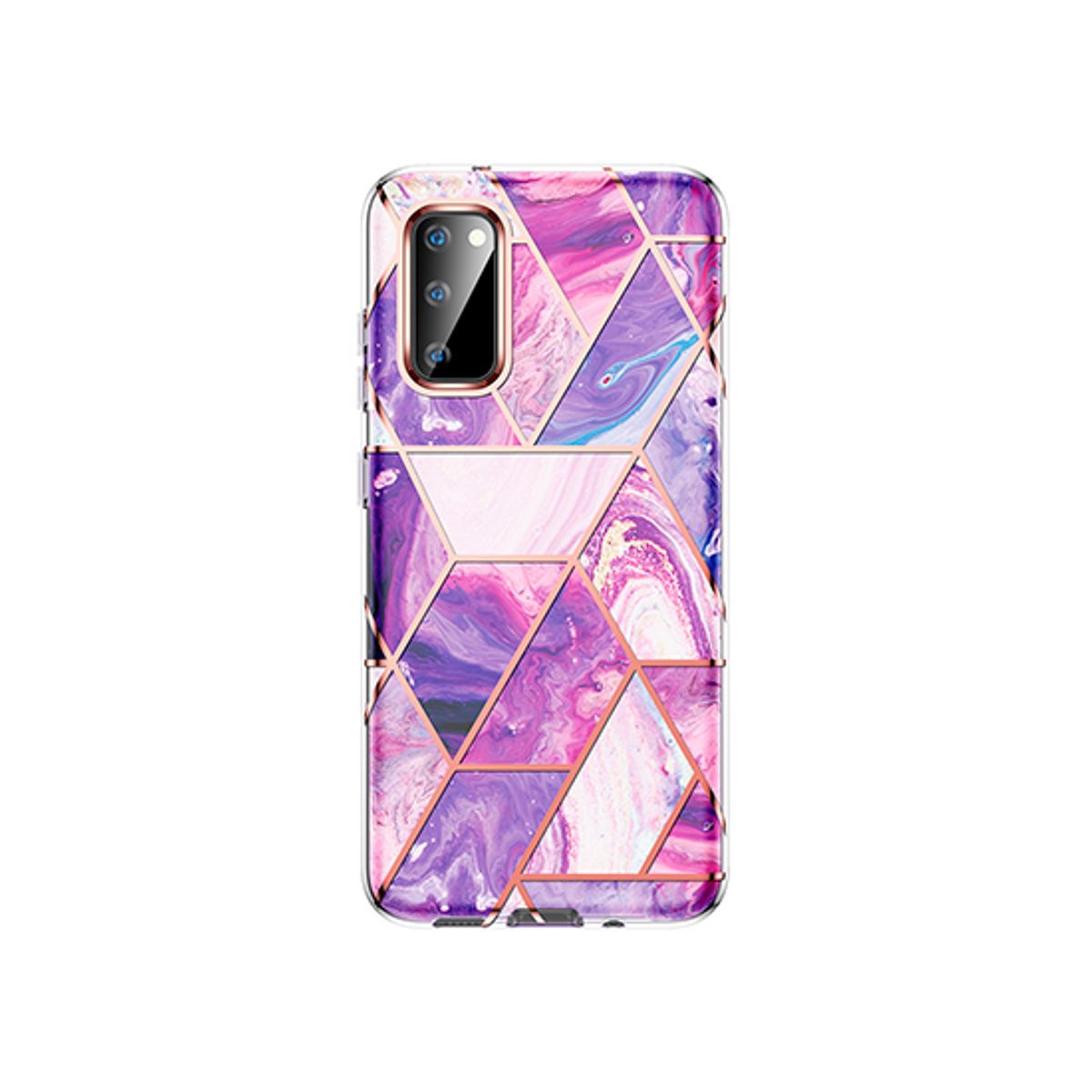 Samsung S20+(Plus) - UNIQ&trade; Marble Silikone Cover - LIlla