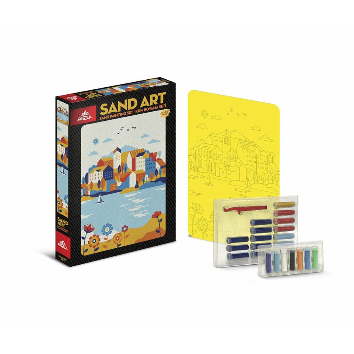 Sand Painting Set - Med by/havneudsigt