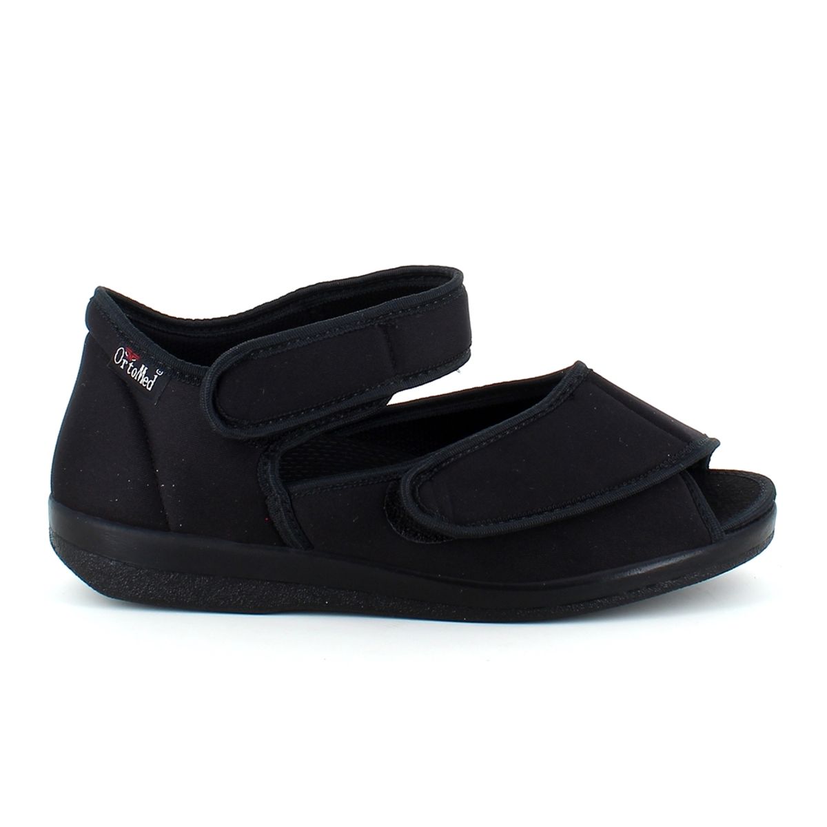 Sandal fra OrtoMed med velcro og åben tå - 37