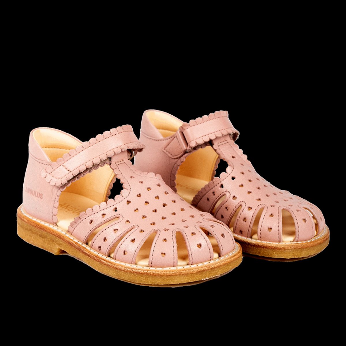 Sandal med velcrolukning - Rose - 25