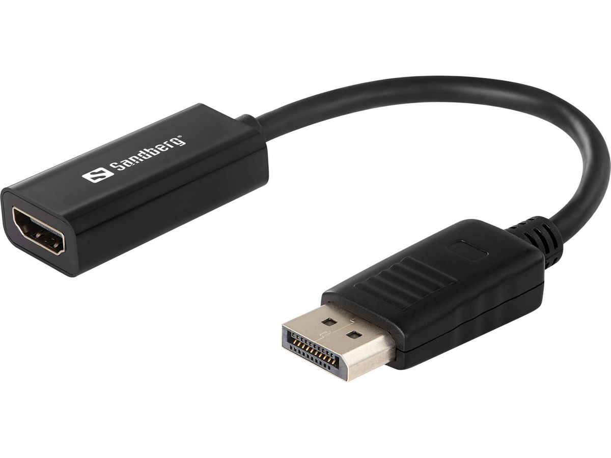 Sandberg omformer DisplayPort>HDMI