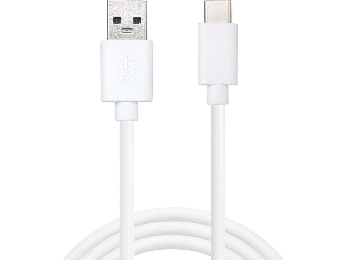 Sandberg USB - USB-C kabel, 2 m, hvid