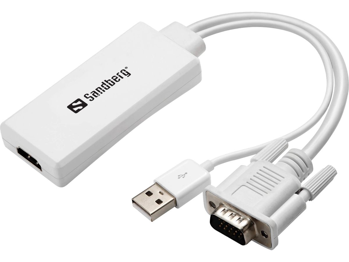 Sandberg VGA+Audio to HDMI Converter høj kvalitet