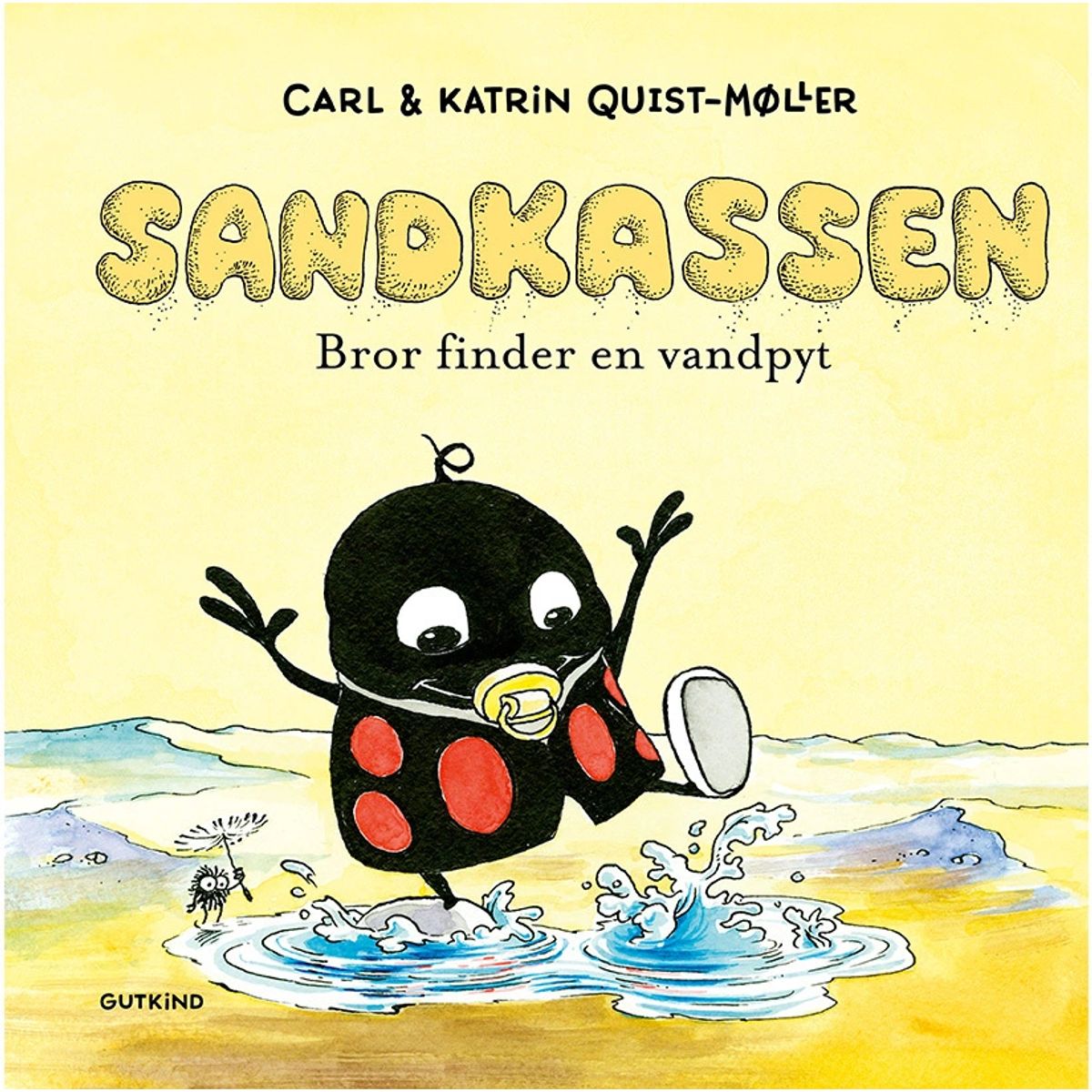 Sandkassen. Bror finder en vandpyt