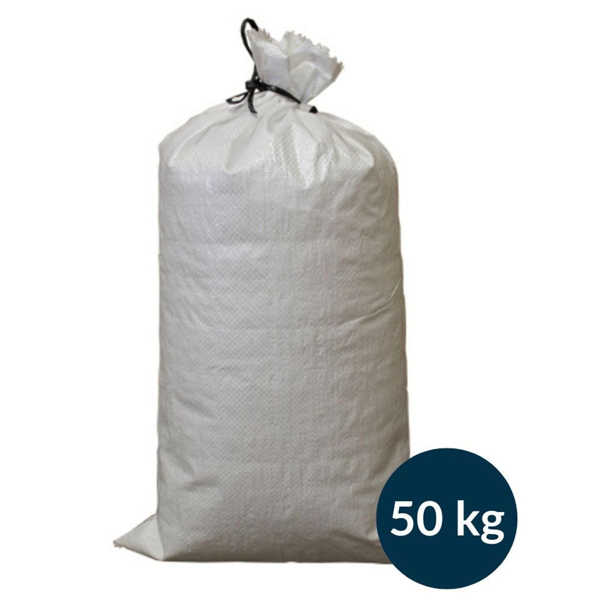 Sandsæk 50kg, Hvid 60x100cm - 1 stk