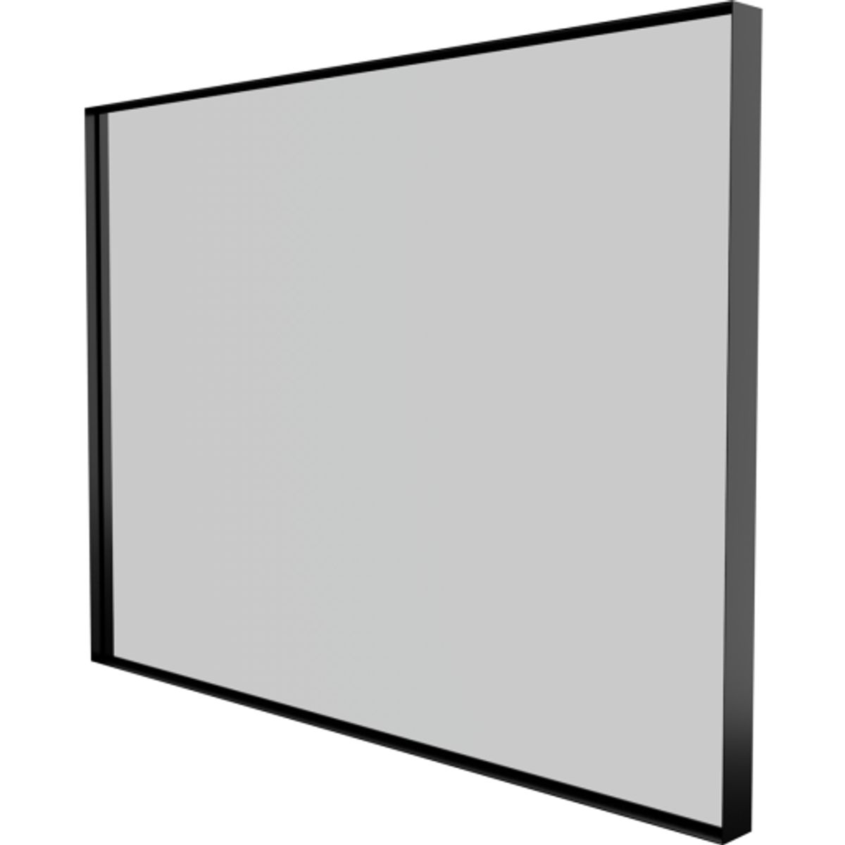 Sanibell Basicline spejl, 80x60 cm, mat sort