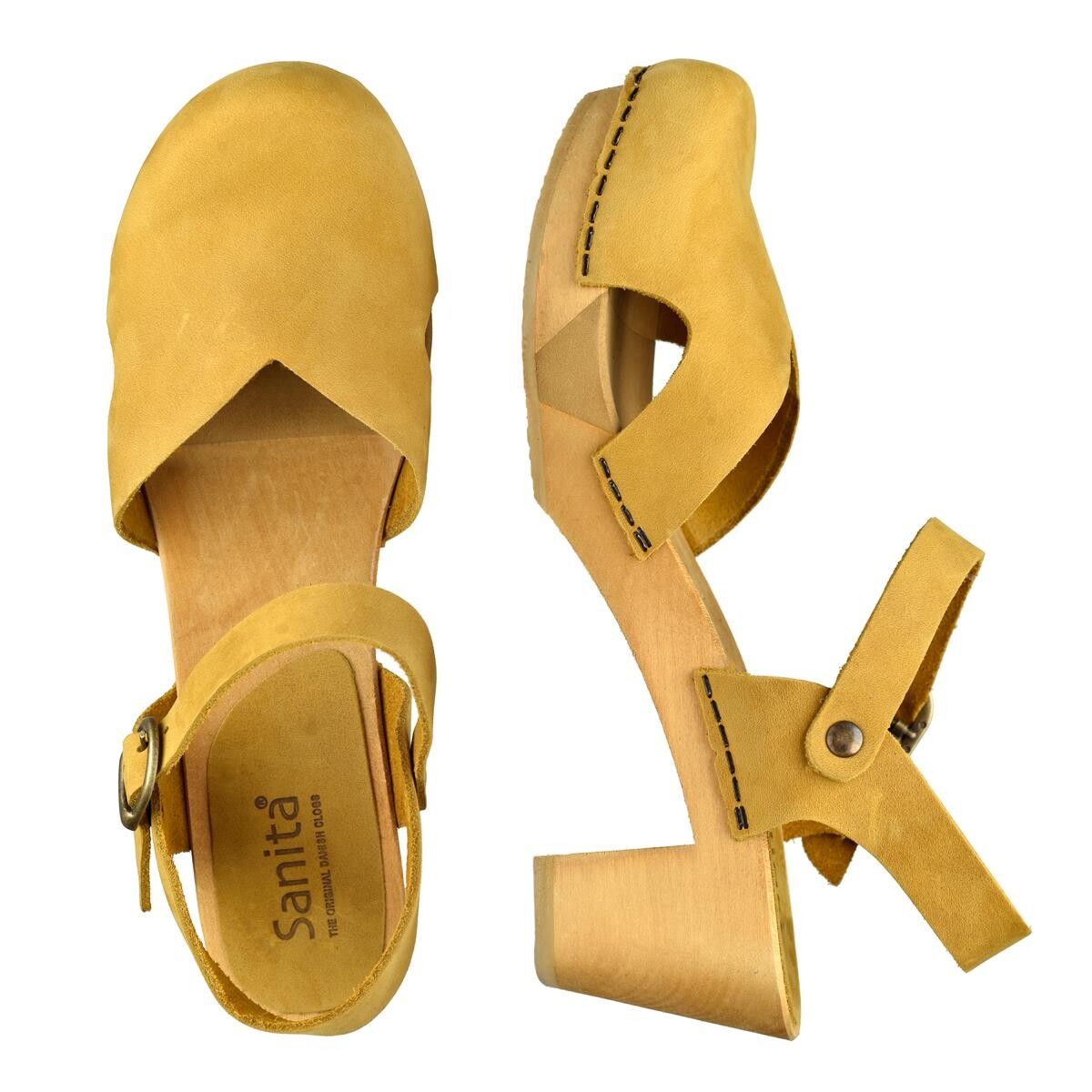 Sanita Matrix Flex Sandal Gul, Størrelse: 38, Dame