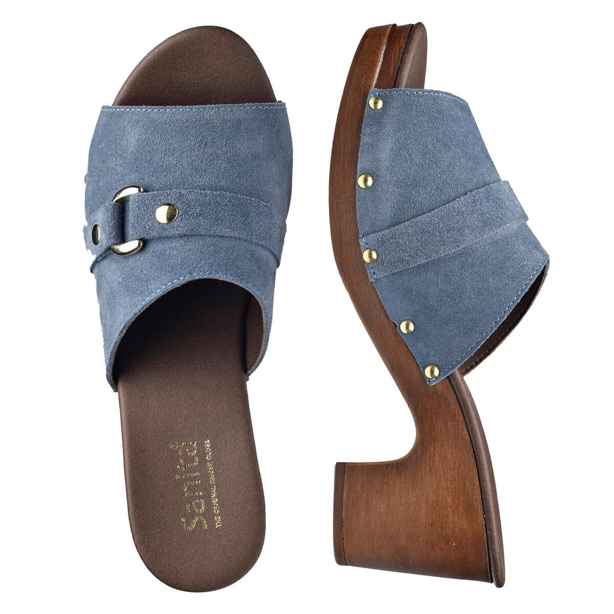 Sanita Non Wood Seia Sandal Blå, Størrelse: 41, Dame