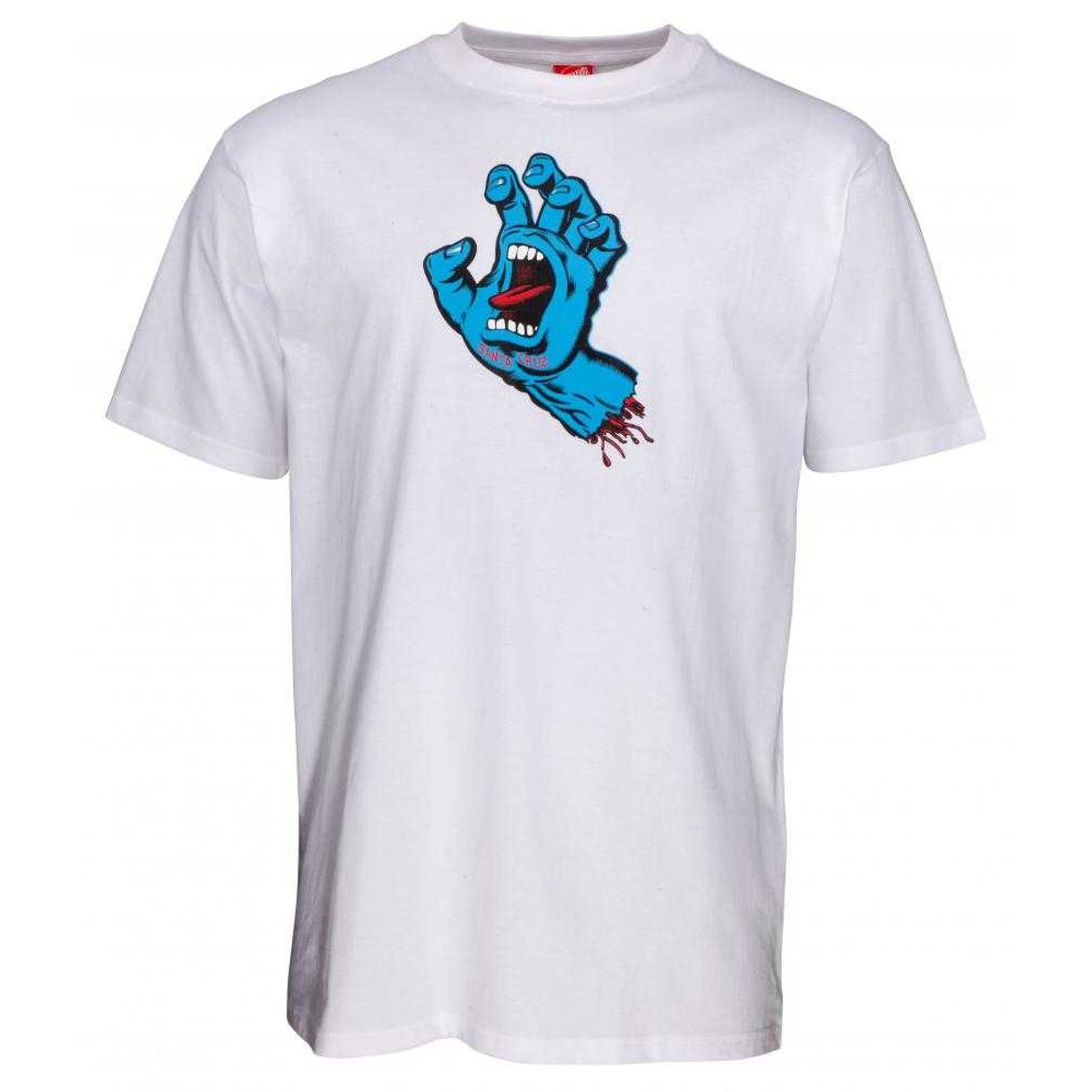 Santa Cruz Kortærmet T-shirt 'Screaming Hand' White