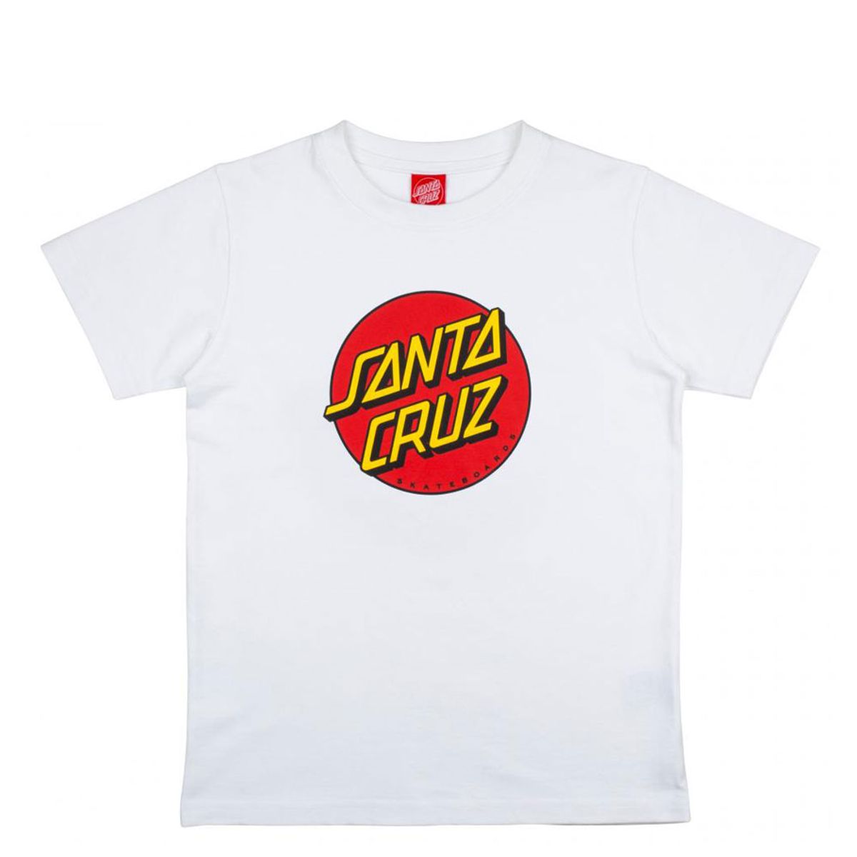 Santa Cruz Youth Classic Dot T-Shirt White