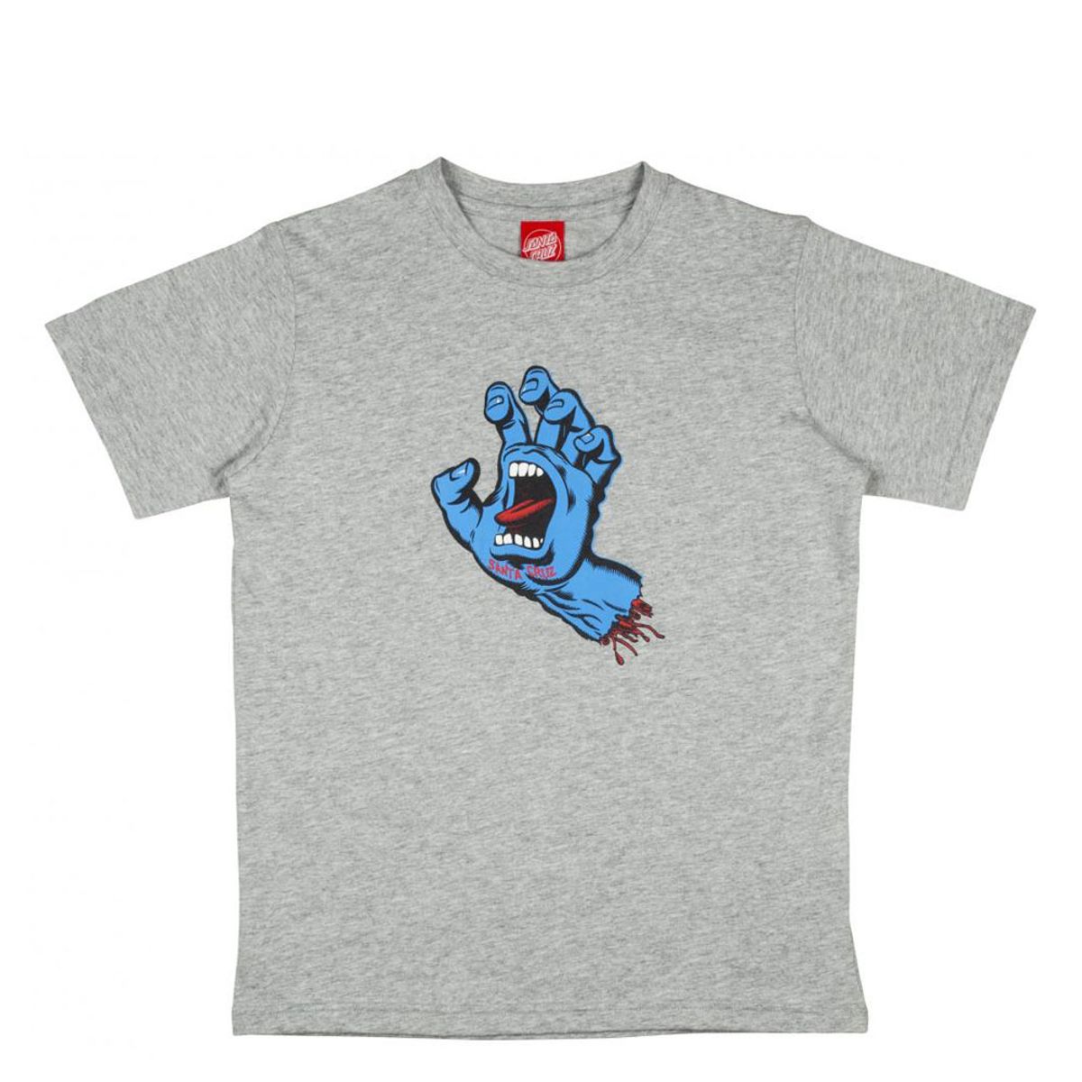 Santa Cruz Youth Screaming Hand T-Shirt Heather Grey