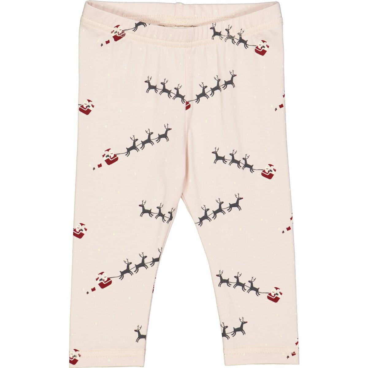 SANTA leggings med juleprint - Nightingale/ Cabernet/ Balsam cream - 56