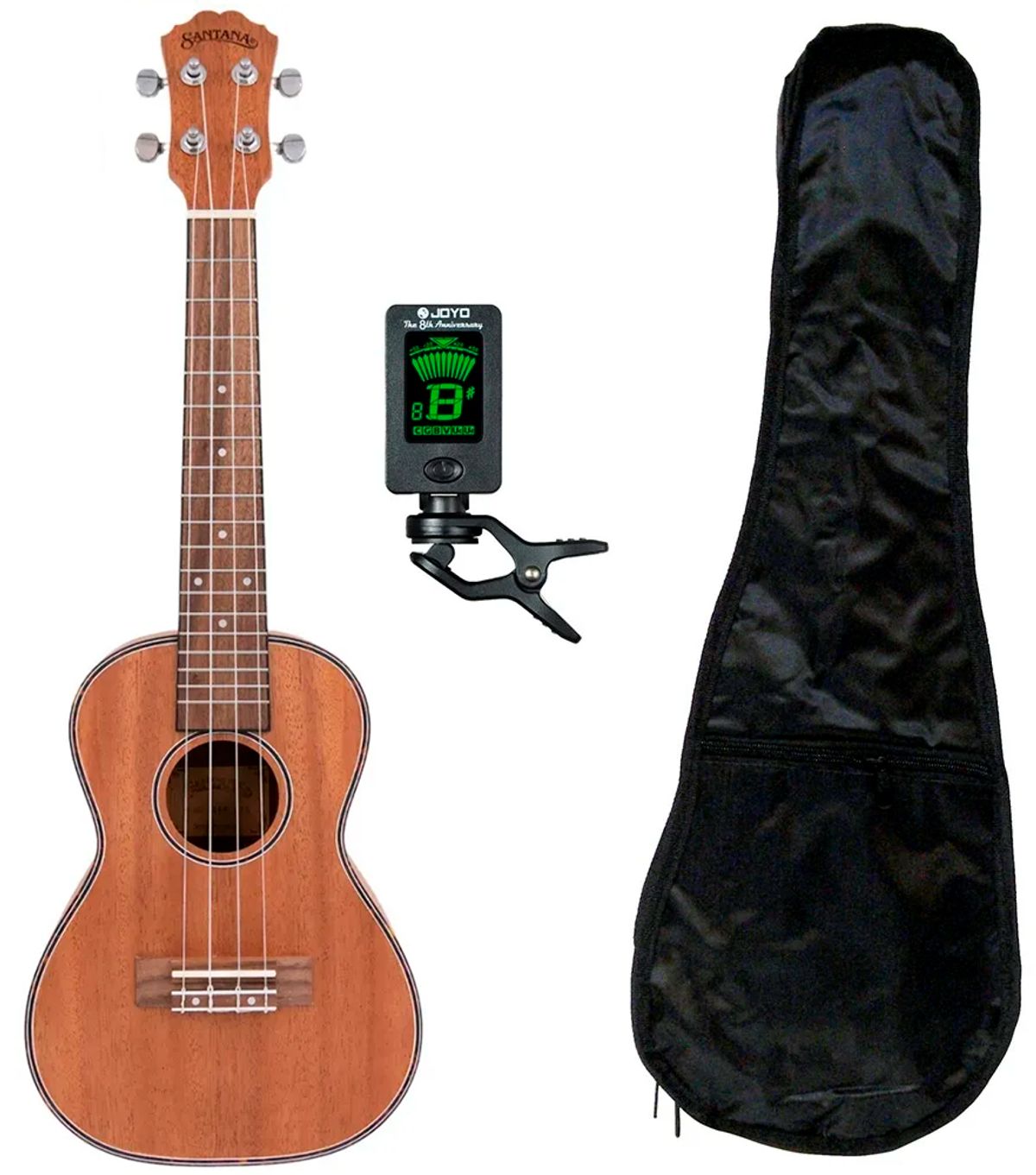 Santana U4 C Concert Ukulele inkl. Gigbag og Tuner