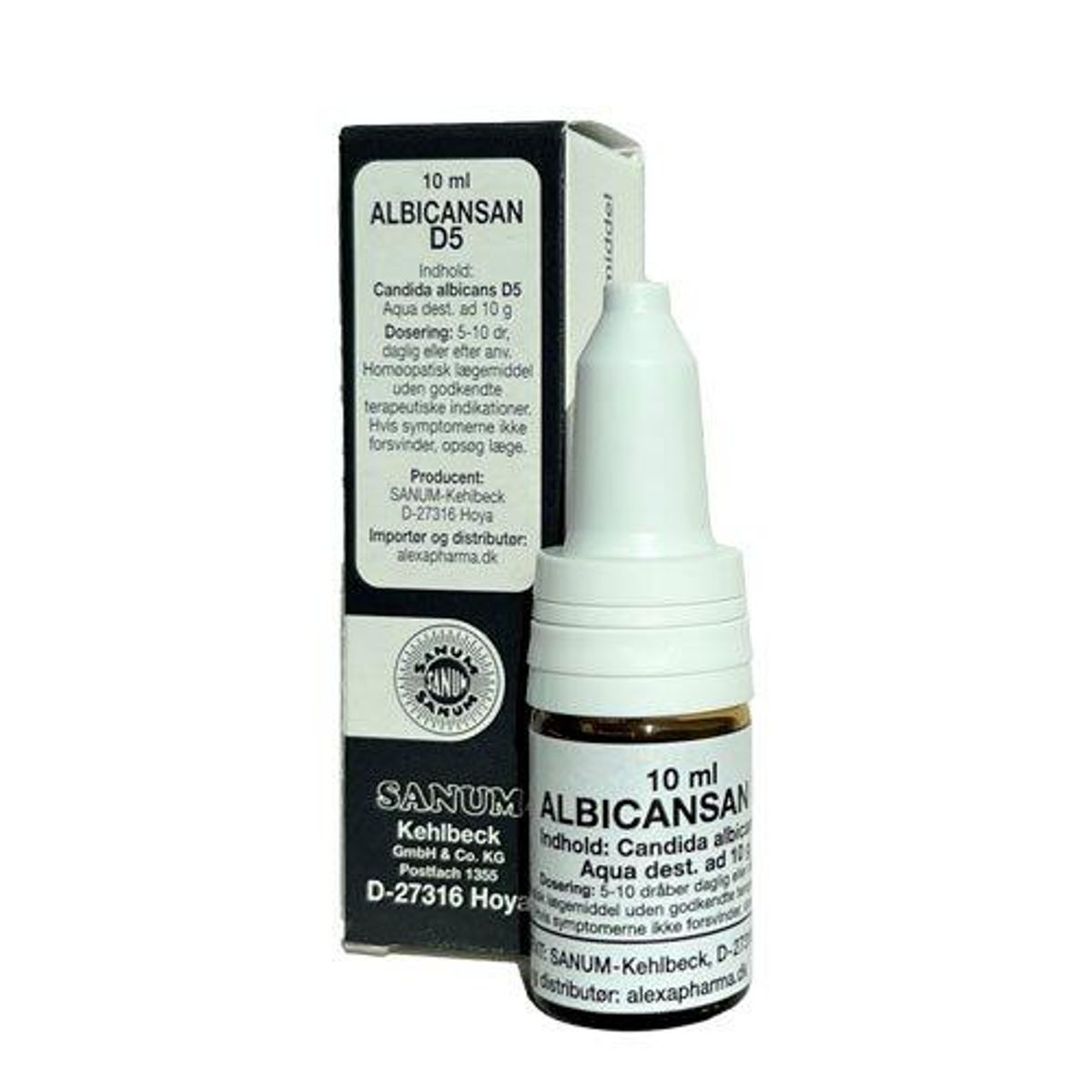 Sanum Kehlbeck Albicansan dråber D5, 10ml