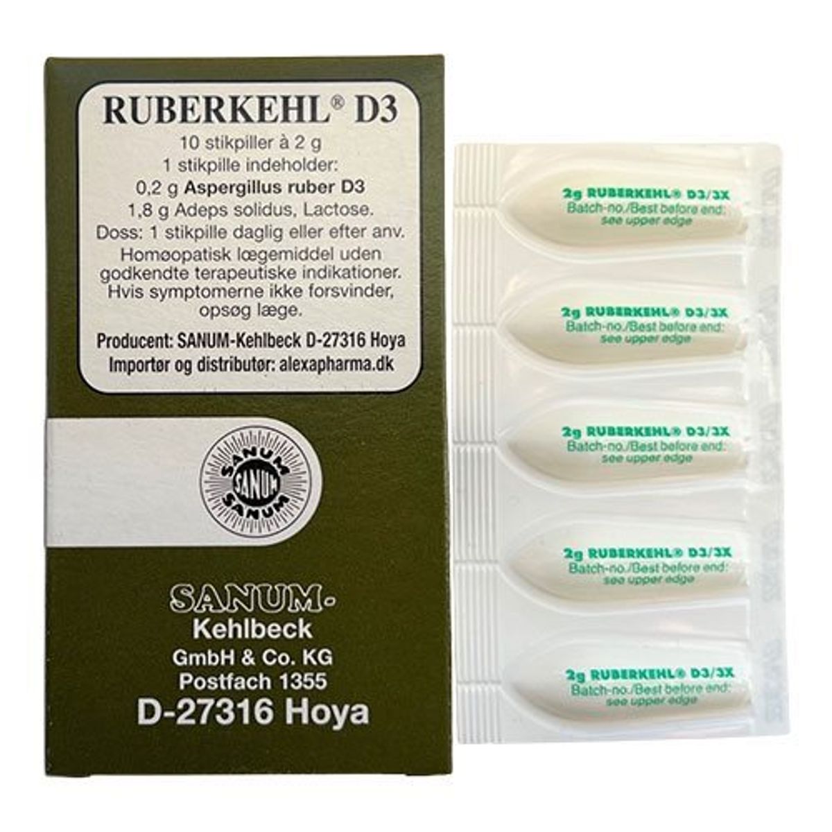 Sanum Ruberkehl stikpiller D3. 1pk.