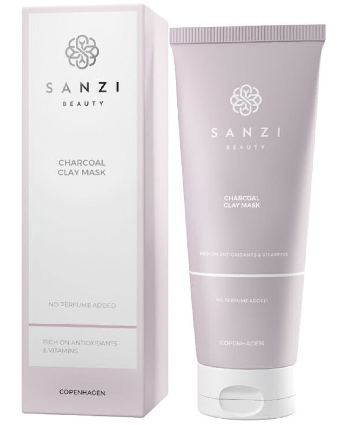 Sanzi beauty charcoal clay mask 100ml