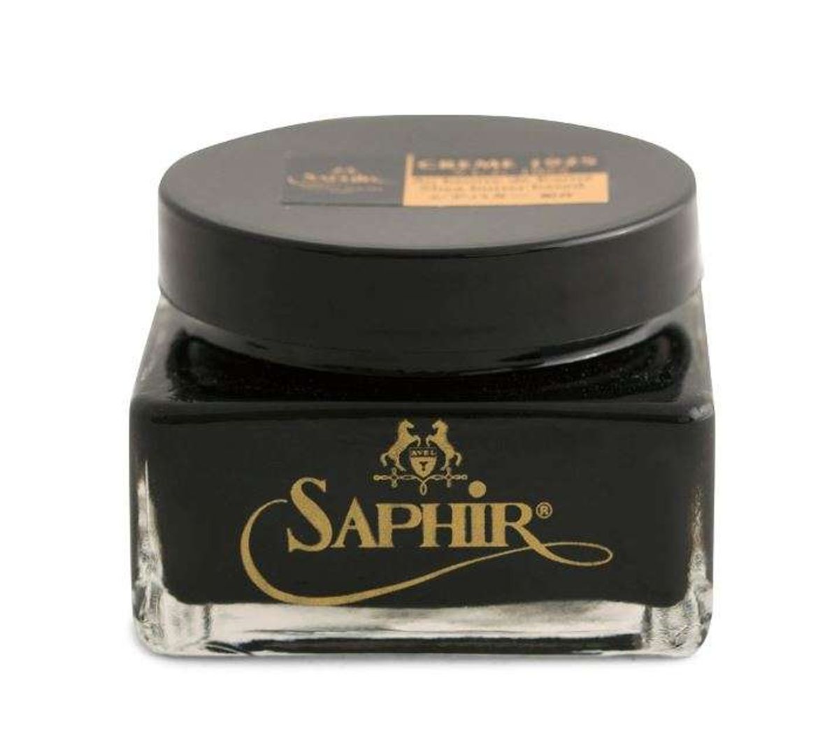 Saphir Sko creme nr. 1 Sort 75 ml glas