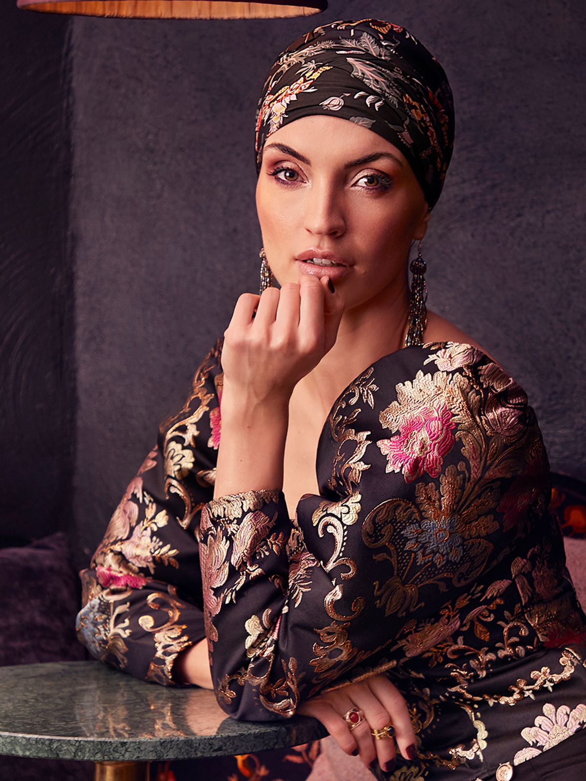 Sapphire Turban | Exotic Garden