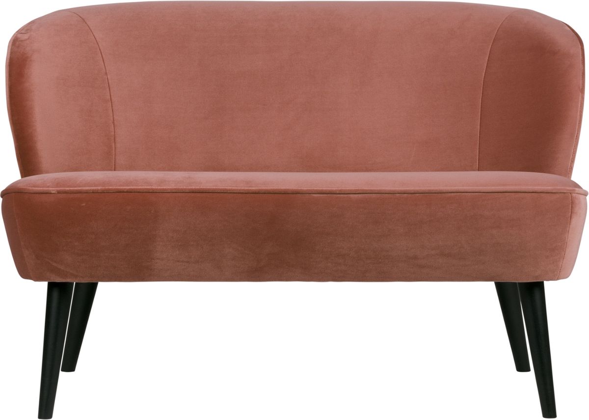 Sara, 2-personers sofa, lyserød, H73x110x72 cm