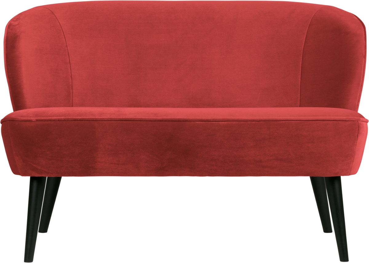 Sara, 2-personers sofa, rød, H73x110x72 cm