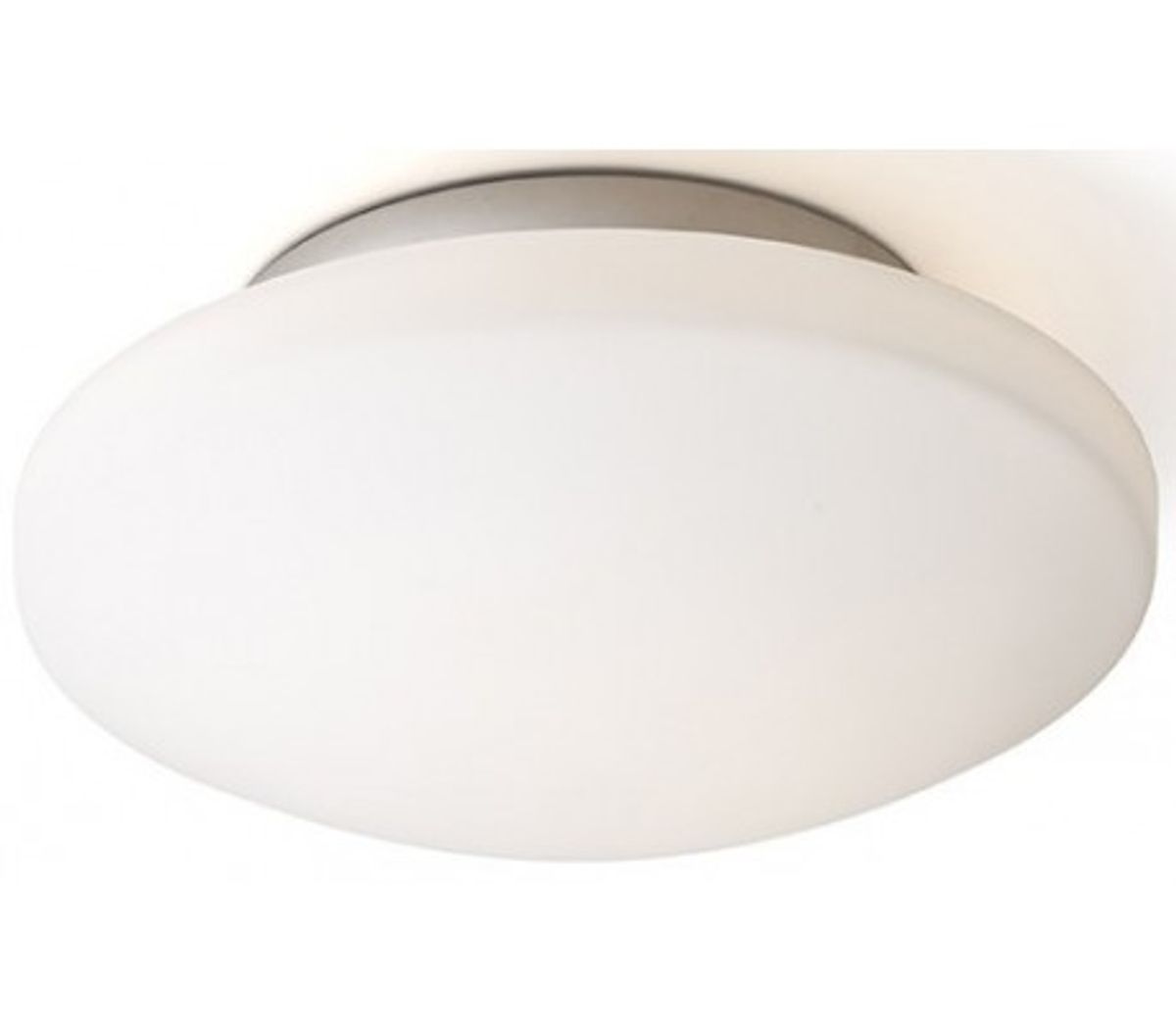 SARA Badeværelseslampe plafond Ø26 cm 1 x 12W LED - Krom/Opalhvid