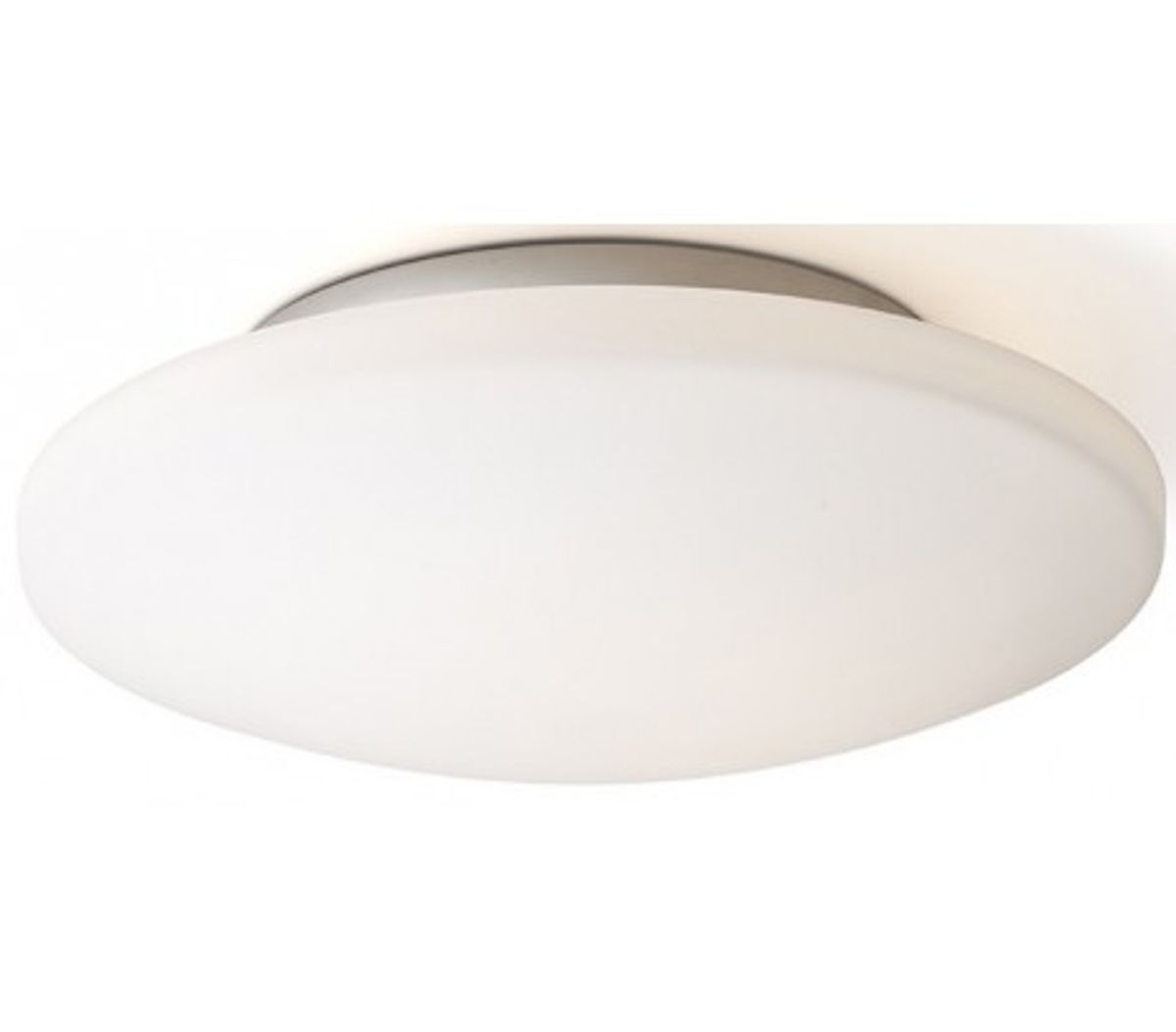 SARA Badeværelseslampe plafond Ø36 cm 1 x 24W LED - Krom/Opalhvid