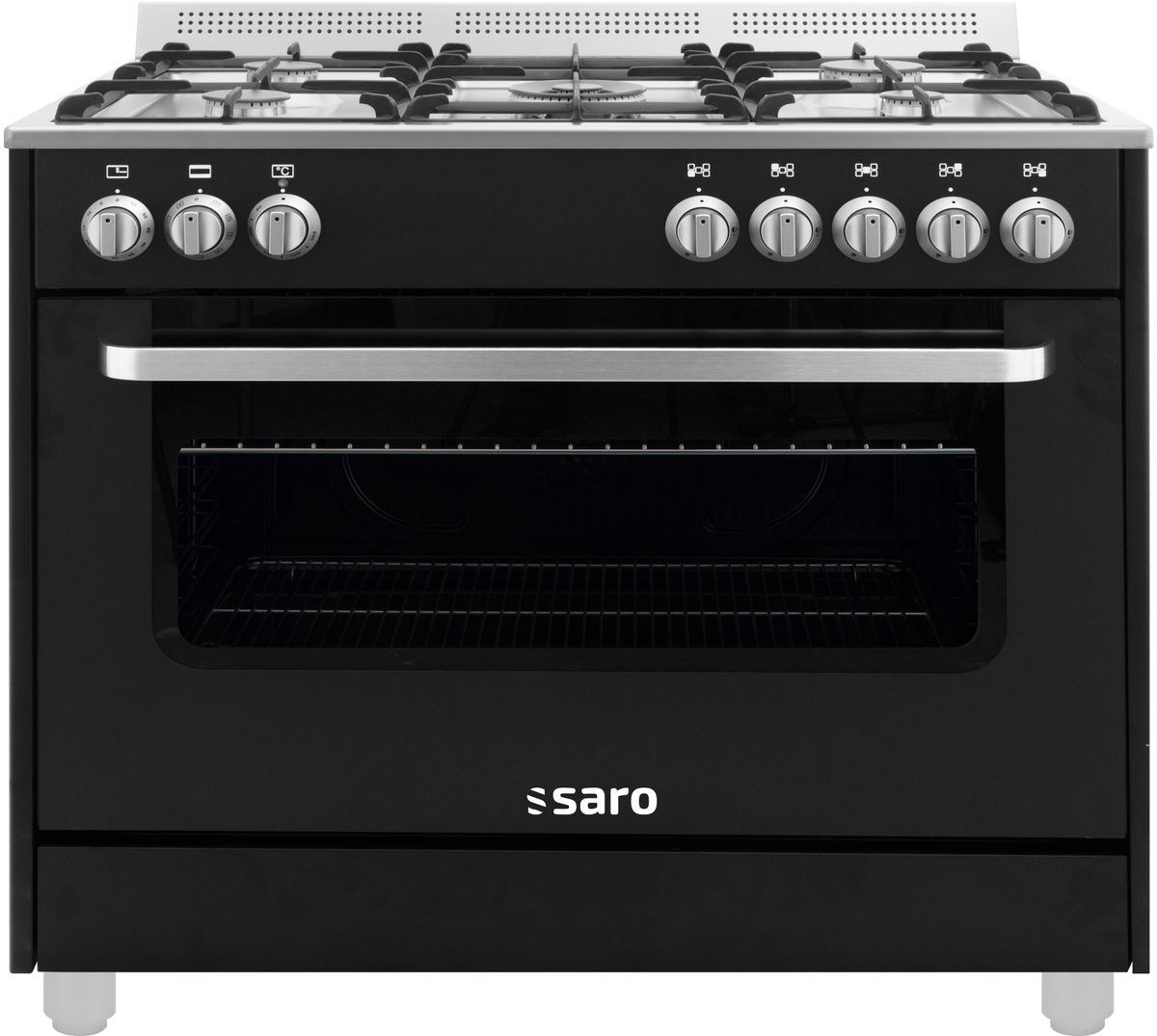 SARO Multifunktionskomfur gas/el model TS95C61LNE sort